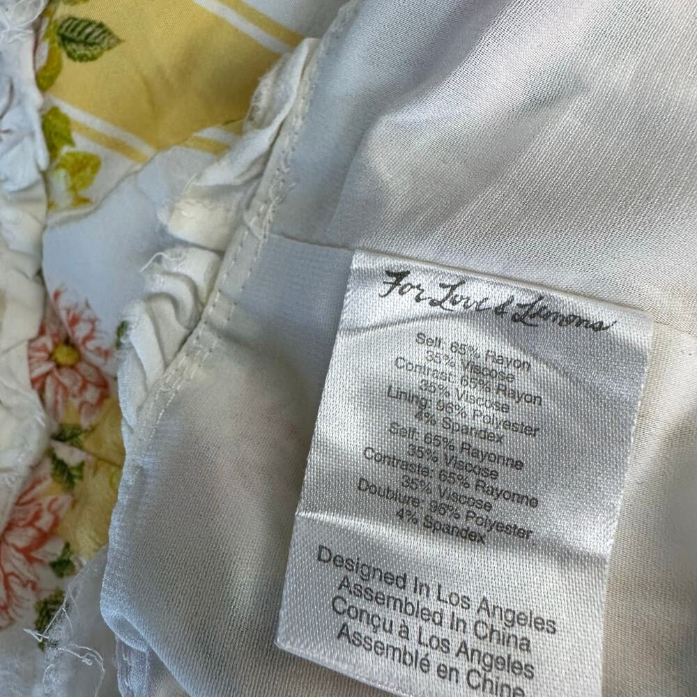 for love and lemons white floral bralette top Size S - Picture 9 of 9